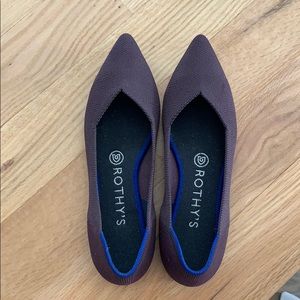 Rothy’s The Point eggplant (dark purple)